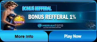 Bonus Referal 1% Meriahtoto untuk Setiap Teman yang Bergabung